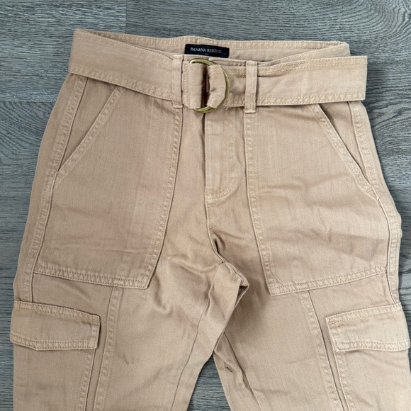 Banana Republic Factory Utility Cargo Pant - Size 00 Petite - Iced Latte - NWOT - Picture 4 of 10